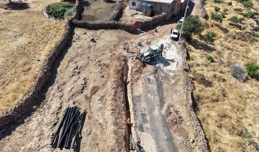 Midyat Toptepe'de atık su hattı ihtiyacı giderildi