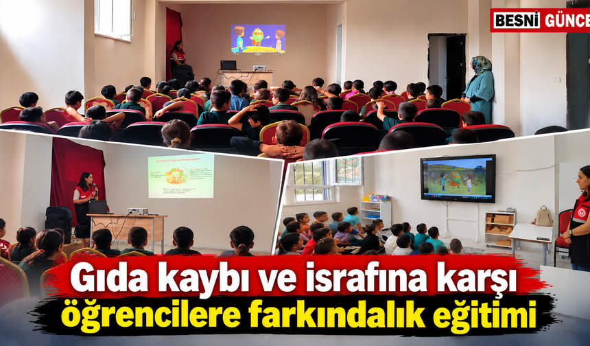 Öğrencilere gıda kaybı ve israfına karşı farkındalık eğitimi