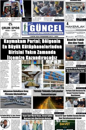 BESNİ GÜNCEL GAZETESİ 03.10.2024