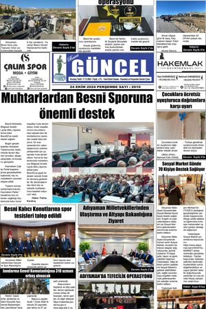 BESNİ GÜNCEL GAZETESİ 24.10.2024