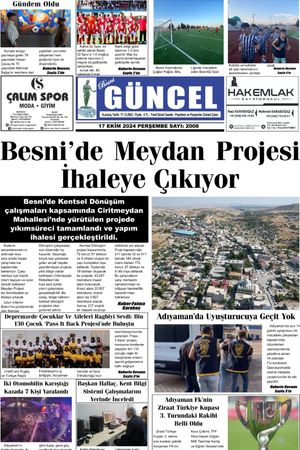 BESNİ GÜNCEL GAZETESİ 17.10.2024