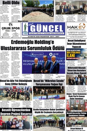 BESNİ GÜNCEL GAZETESİ 25.05.2026